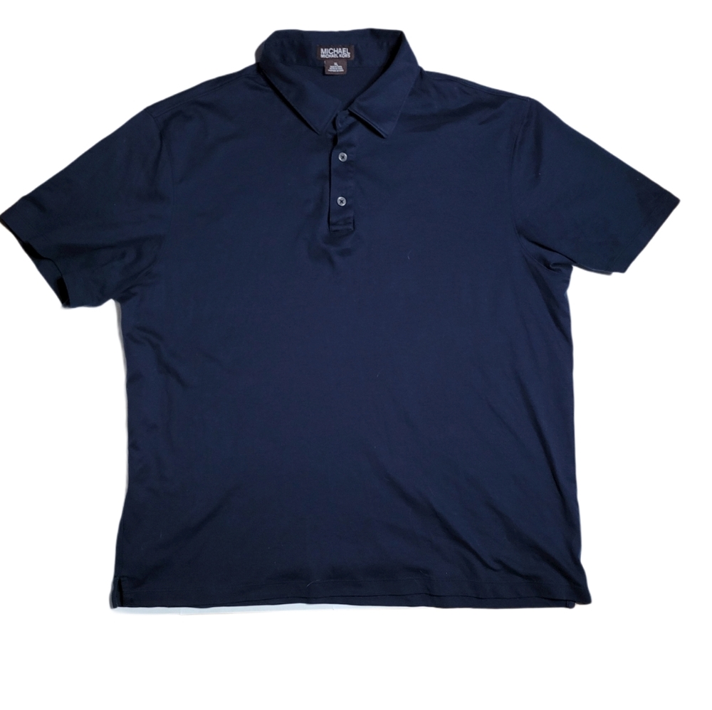 MICHAEL Michael Kohrs Mens Navy Blue Polo XL